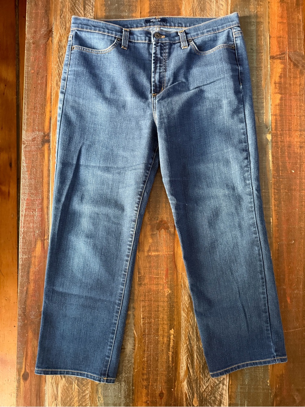Karen Kane Denim Women’s 16 Blue Medium Wash Straight Leg Jeans | SKU 0230